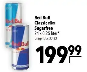 Citti Red Bull Classic eller Sugarfree tilbud