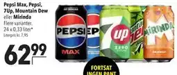 Citti Pepsi Max, Pepsi, 7Up, Mountain Dew eller Mirinda tilbud