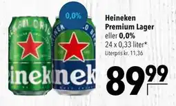 Citti Heineken Premium Lager eller 0,0% tilbud