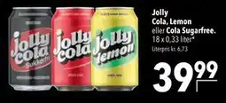 Citti Jolly Cola, Lemon eller Cola Sugarfree tilbud