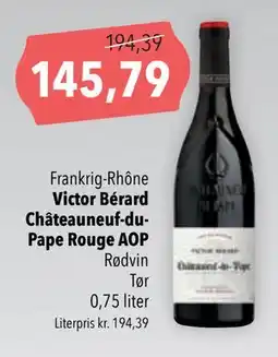 Citti Victor Bérard Châteauneuf-duPape Rouge AOP tilbud