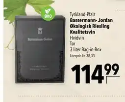 Citti Bassermann- Jordan Økologisk Riesling Kvalitetsvin tilbud