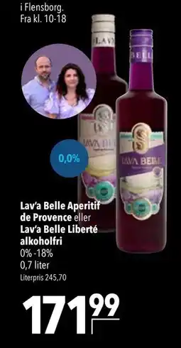 Citti Lav’a Belle Aperitif de Provence eller Lav’a Belle Liberté alkoholfri tilbud