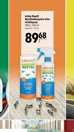 Citti Ardap Repell Myrebekæmpelse eller Insektspray tilbud
