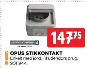 jem & fix OPUS STIKKONTAKT tilbud