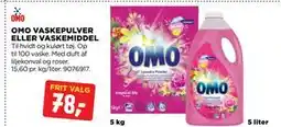 jem & fix OMO VASKEPULVER ELLER VASKEMIDDEL tilbud