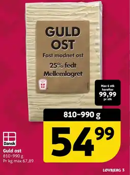 Løvbjerg Guld ost tilbud
