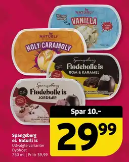 Løvbjerg Spangsberg el. Naturli is tilbud