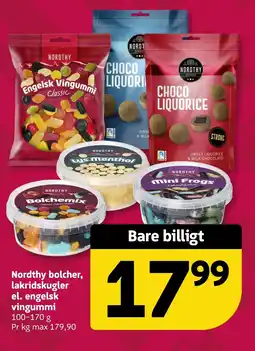 Løvbjerg Nordthy bolcher, lakridskugler el. engelsk vingummi tilbud