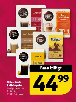 Løvbjerg Dolce Gusto kaffekapsler tilbud