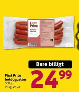 Løvbjerg First Price hotdogpølser tilbud
