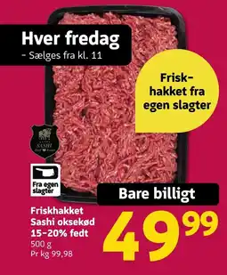 Løvbjerg Friskhakket Sashi oksekød 15-20% fedt tilbud