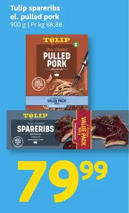 Løvbjerg Tulip spareribs el. pulled pork tilbud