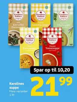 Løvbjerg Karolines suppe tilbud