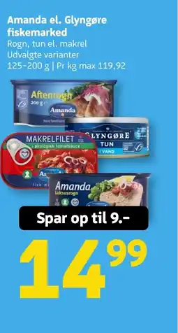 Løvbjerg Amanda el. Glyngøre fiskemarked tilbud
