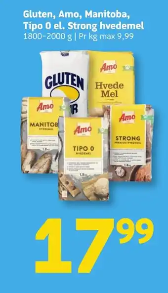 Løvbjerg Gluten, Amo, Manitoba, Tipo 0 el. Strong hvedemel tilbud