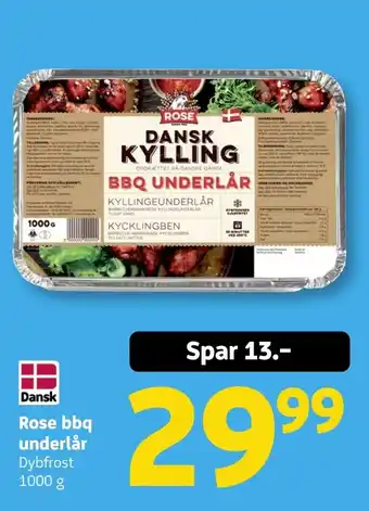 Løvbjerg Rose bbq underlår tilbud