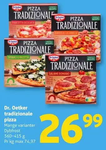 Løvbjerg Dr. Oetker tradizionale pizza tilbud