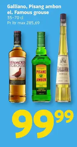 Løvbjerg Galliano, Pisang ambon el. Famous grouse tilbud