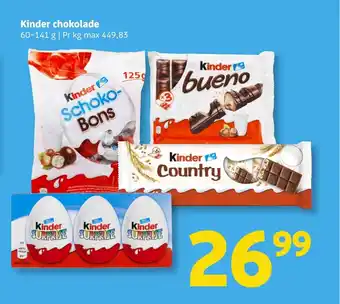 Løvbjerg Kinder chokolade tilbud