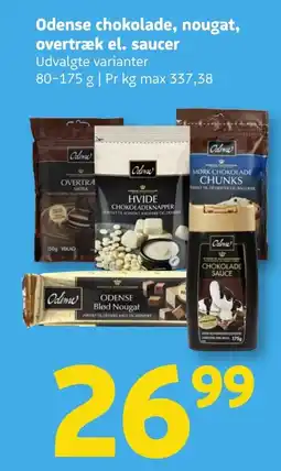 Løvbjerg Odense chokolade, nougat, overtræk el. saucer tilbud