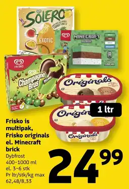 Løvbjerg Frisko is multipak, Frisko originals el. Minecraft brick tilbud
