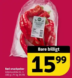 Løvbjerg Rød snackpeber tilbud