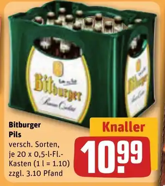 REWE DE Bitburger Pils tilbud