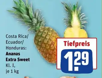 REWE DE Ananas Extra Sweet tilbud