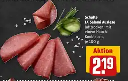 REWE DE Schulte IA Salami Auslese tilbud