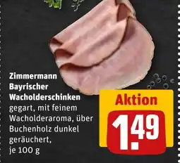 REWE DE Zimmermann Bayrischer Wacholderschinken tilbud