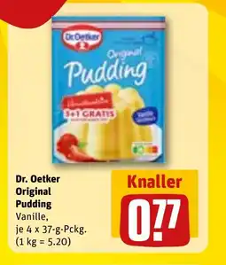 REWE DE DR. OETKER Original pudding tilbud