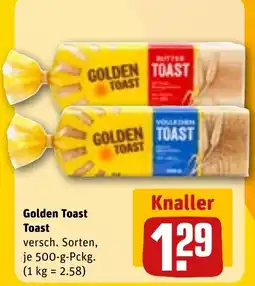 REWE DE GOLDEN TOAST Toast tilbud