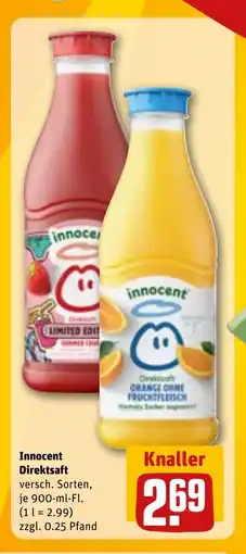 REWE DE INNOCENT Direktsaft tilbud