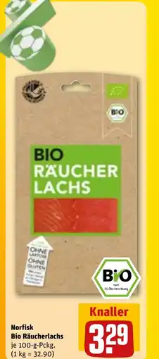 REWE DE NORFISK Bio Räucherlachs tilbud