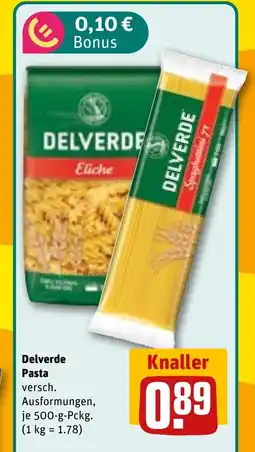 REWE DE DELVERDE Pasta tilbud