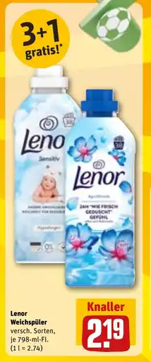 REWE DE LENOR Weichspüler tilbud