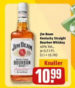 REWE DE JIM BEAM Kentucky Straight Bourbon Whiskey tilbud