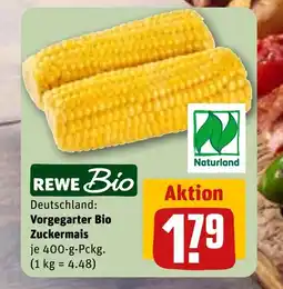 REWE DE Vorgegarter Bio Zuckermais tilbud