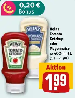 REWE DE HEINZ Tomato Ketchup oder Mayonnaise tilbud