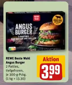 REWE DE REWE Beste Wahl Angus Burger tilbud