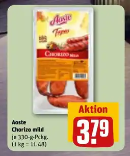 REWE DE AOSTE Chorizo mild tilbud