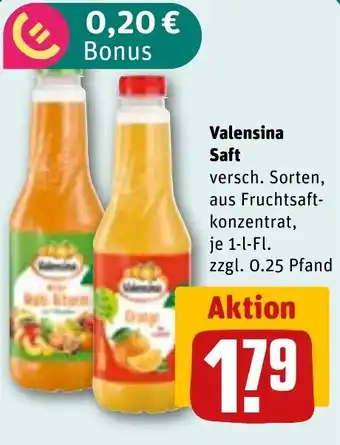 REWE DE VALENSINA Saft tilbud