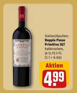 REWE DE DOPPIO PASSO Primitivo IGT tilbud