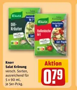 REWE DE KNORR Salat Krönung tilbud