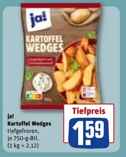 REWE DE JA! Kartoffel Wedges tilbud