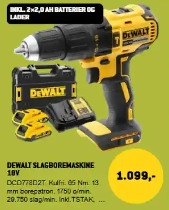 DEWALT Slagboremaskine 18V