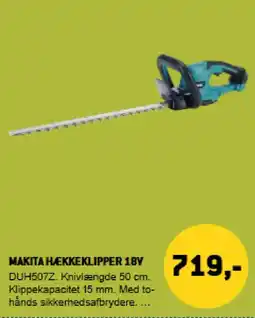 XL-BYG Makita hækkeklipper 18v tilbud