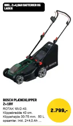 XL-BYG BOSCH Pleneklipper 2x18v tilbud