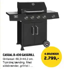 XL-BYG Casual b-430 gasgrill tilbud